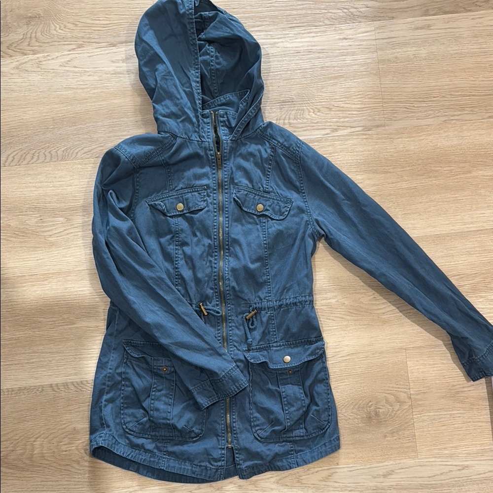 Women's Blue Hooded Jacket